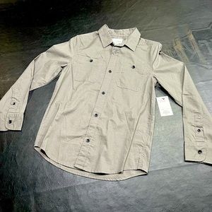 Grey button down long sleeve